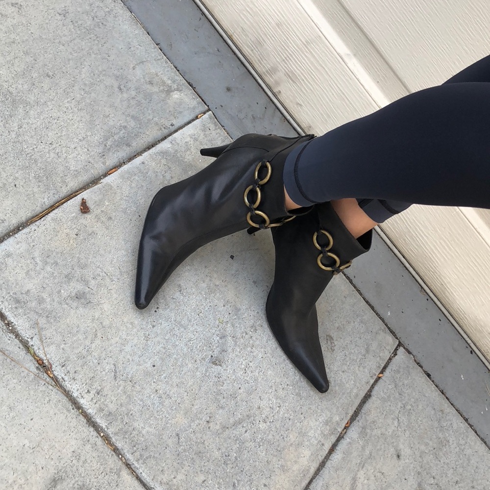 Michael Kors soft leather booties.
